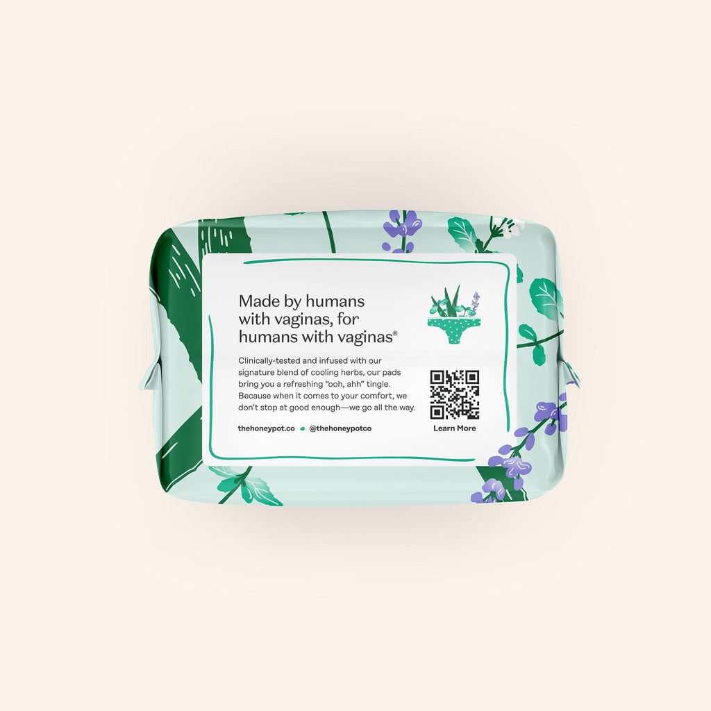 Incontinence Cooling Herbal Infusion 100% Organic Cotton Cover Daytime Pads